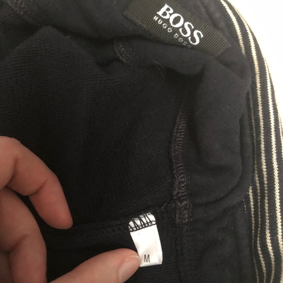 Hugo Boss Quarter Zip Navy Sweatshirt - Men’s Sz M - Picture 9 of 9